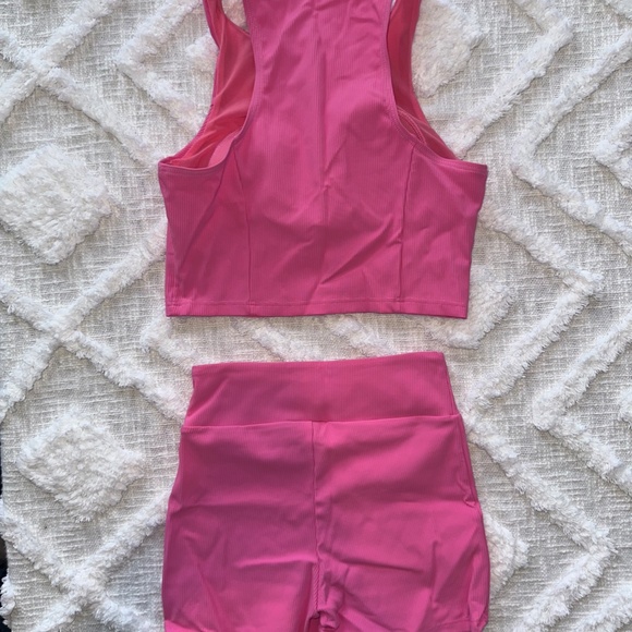 ASOS Barbie pink spandex workout / athleisure wear set! - Picture 2 of 5